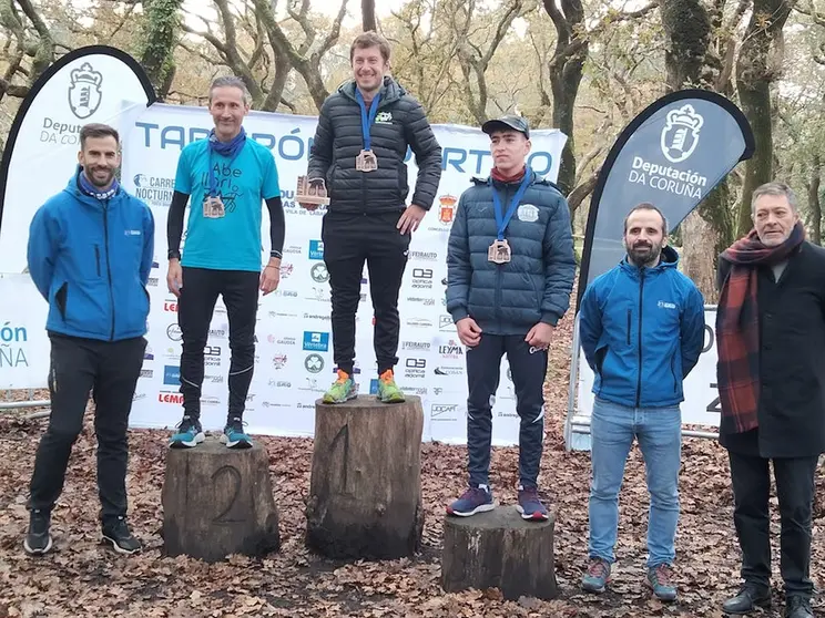 Un dos podios do Trail dos Foucellas