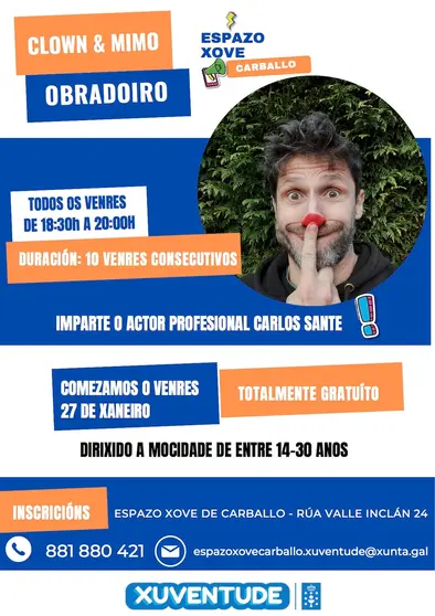 Curso CLOWN E MIMO en Carballo