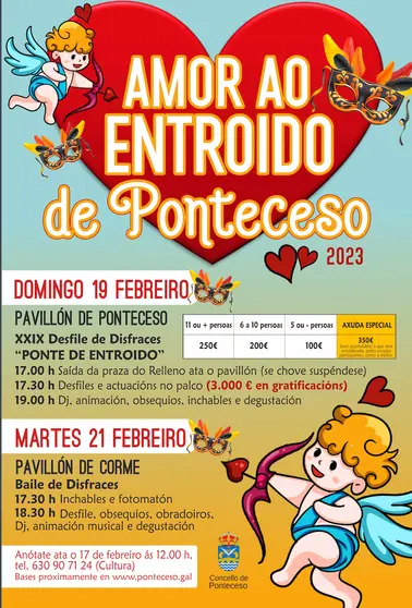 Cartel Entroido Ponteceso 2023