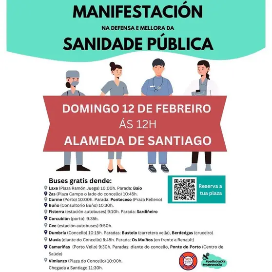 Manifestacion Plataforma SOS SANIDADE UBLICA boa