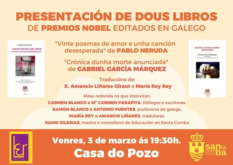 PRESENTACIÓN LIBROS NOBEL SANTA COMBA