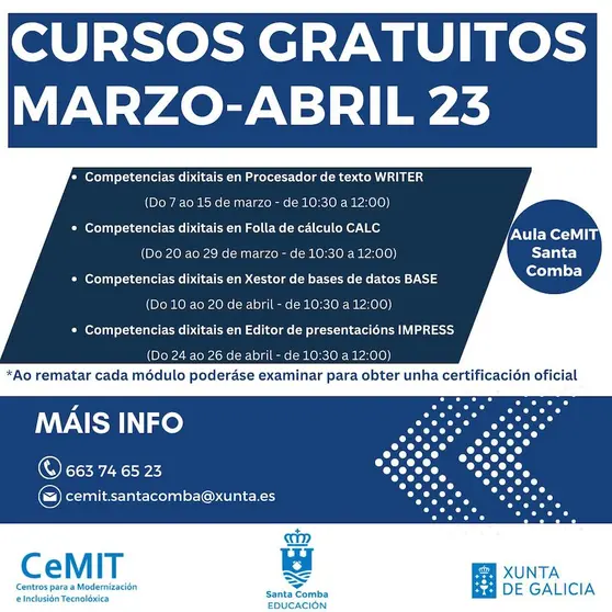 Cursos Cemit Santa Comba