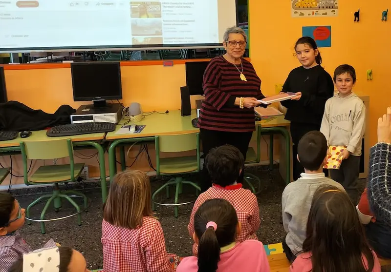 Carmela García Barcia no CEIP Vilarmide