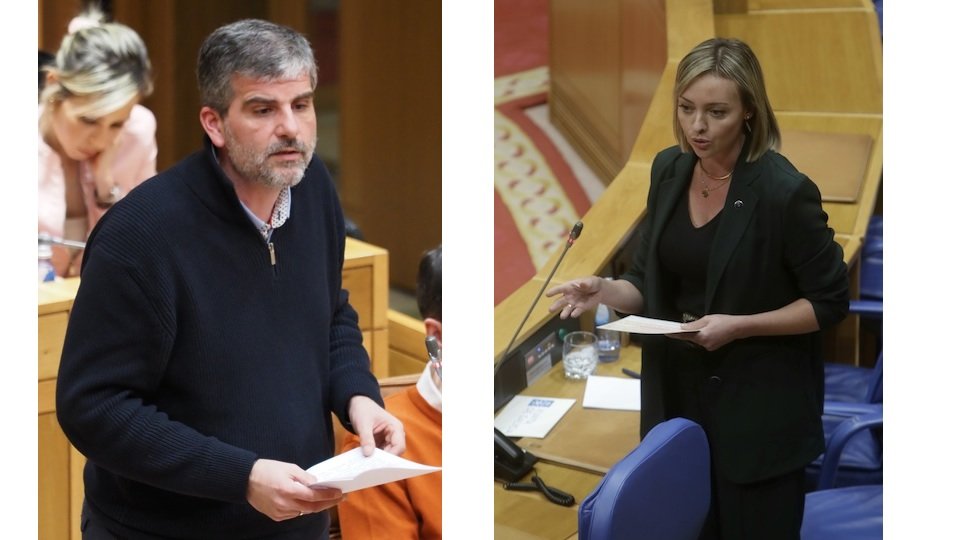 Martin Seco e Fabiola Garcia no Parlamento