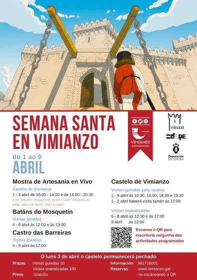 Vimianzo_Cartel programación Castelo Semana Santa