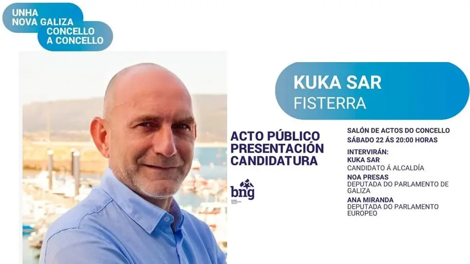 Kuka Sar presenta lista polo BNG de Fisterra