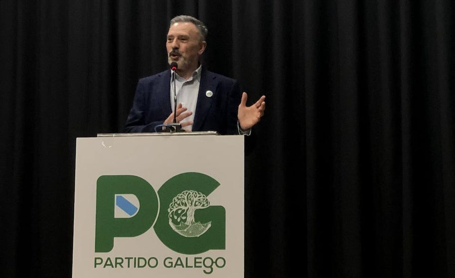 Miguel Perez candidato Partido Galego Santa Comba