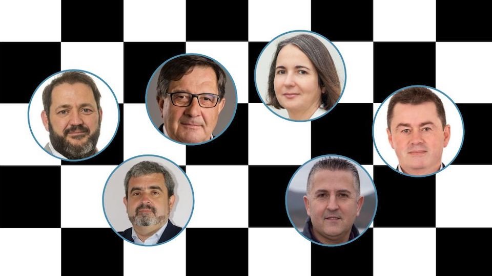 Partida de xadrez entre os candidatos de Ponteceso