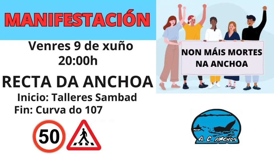 Manifestacion non mais mortes na Anchoa