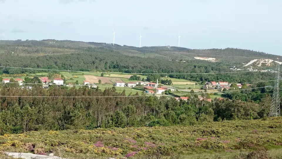 Eolicos no Monte da Croa Costa da Morte