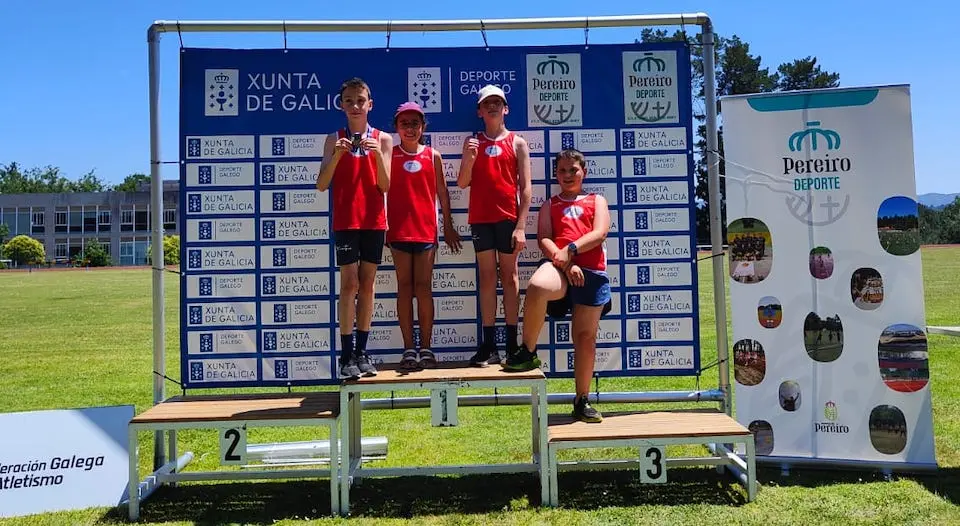 Expedicion do Olimpia nos Campionatos Galegos de Atletismo de Pereiro