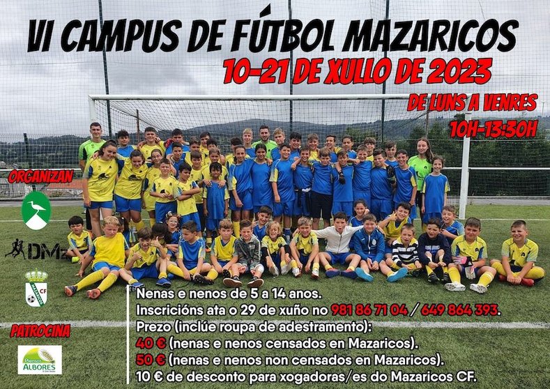 Cartel VI Campus de Futbol Mazaricos