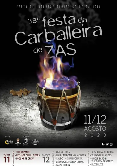 Cartel Festa Carballeira Zas 2023