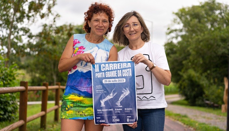 Teresa Castro e Yolanda Antelo coa Carreira de Baio