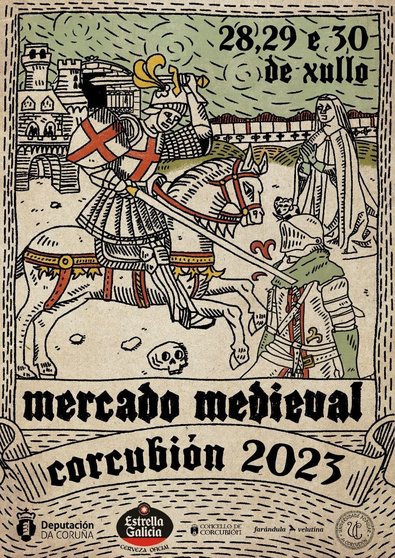 Cartel do Mercado Medieval de Corcubion 2023