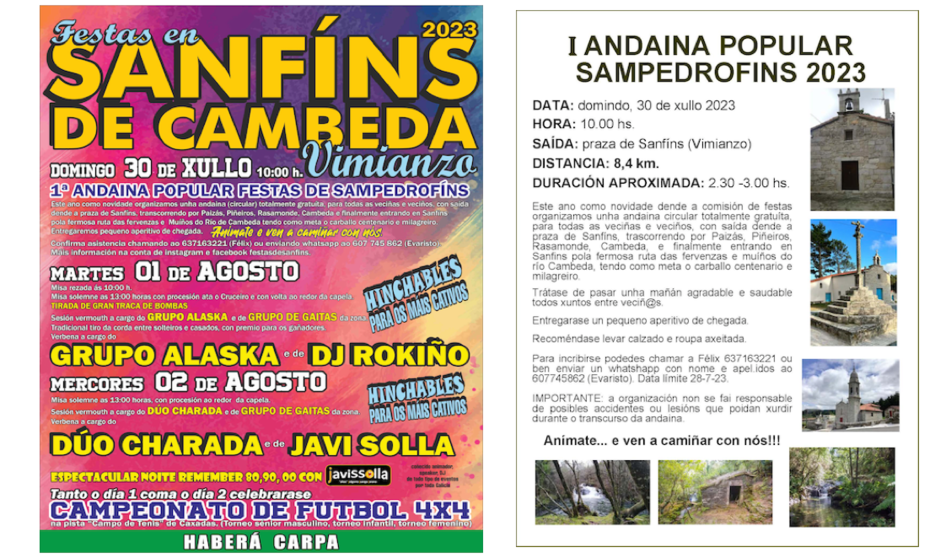 Festas SAnfins de Cambeda 2023