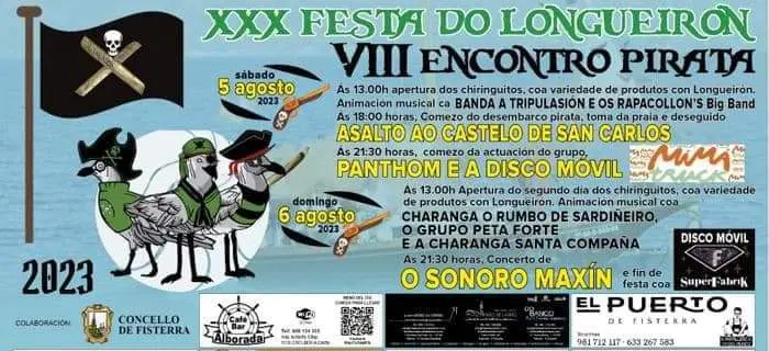 Festa do longueiron de Fisterra 2023-Cartel