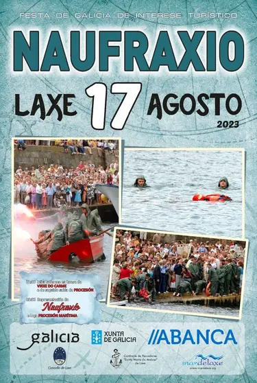 Cartel Naufraxio Laxe 2023