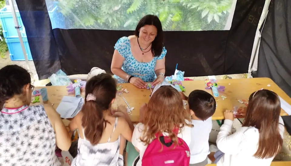 Alejandra Plaza dando un obradoiro