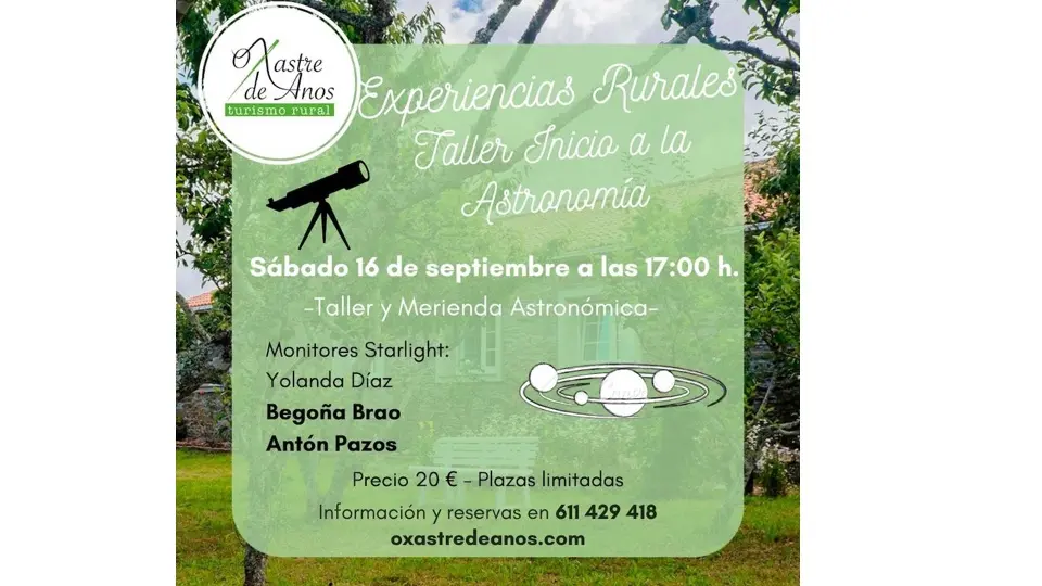 Taller Astronomia O Xastre de Anos