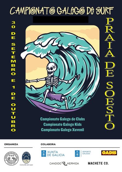 CARTEL Galego CAMPIONATO DE SURF Soesto 2023