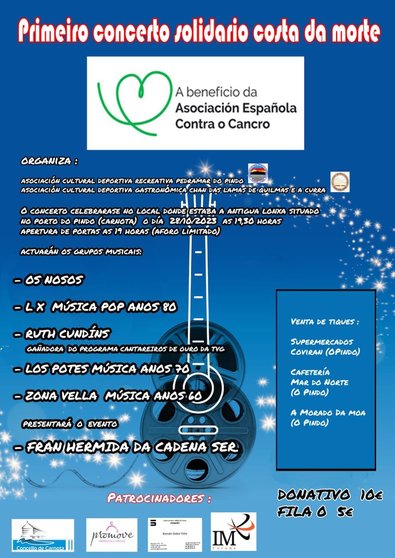 Concerto Solidario O Pindo AECC Cartel 2023