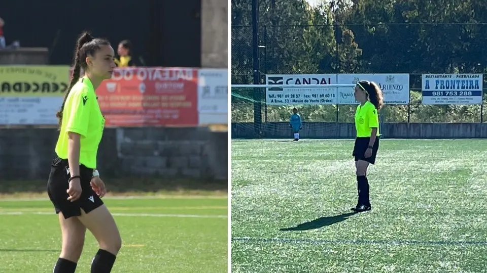 Andrea Barbeira e Aisha arbitas da Costa