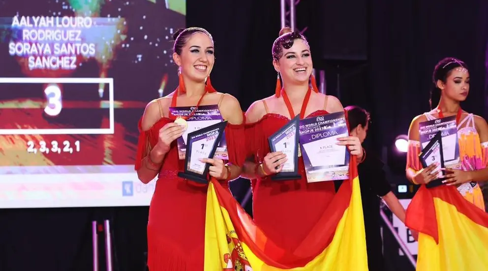 Aalyah Louro e Soraya Santos do Club Arte e Movemento no pasado Mundial