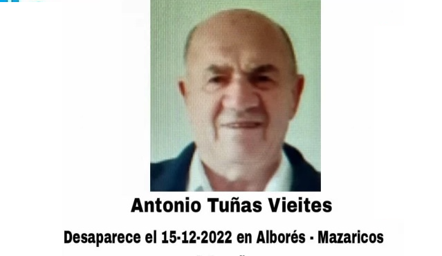 Desaparecido Antonio Tunas Mazaricos