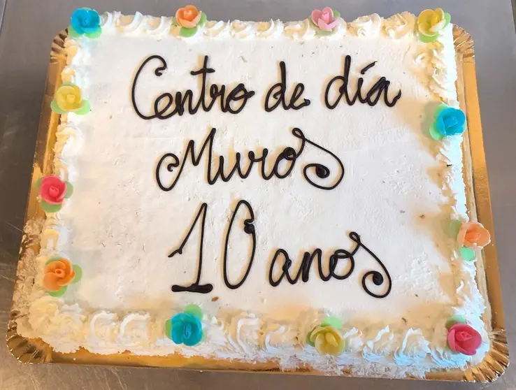 TORTA 10 anos Centro de Dia de Muros