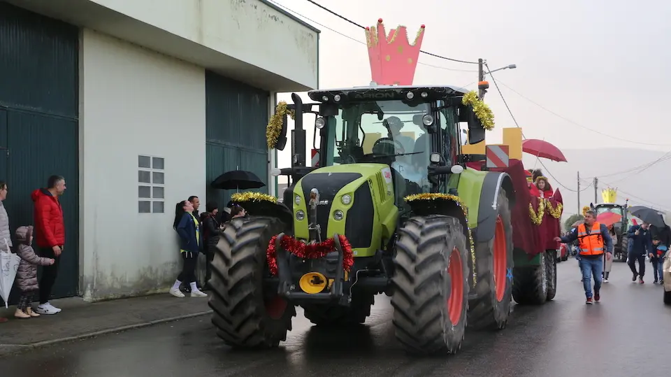 Tractorada de Reis en Mazaricos