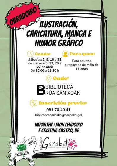 Obradoiro ilustracion grafica carballo