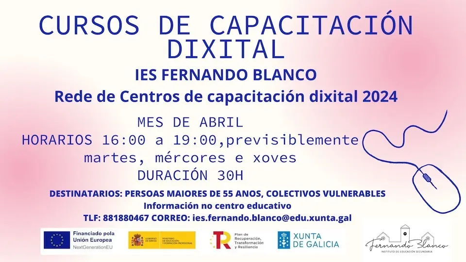 Curso Capacitacion Dixital Maiores iES Fernando Blanco