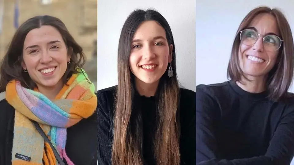 Teresa Bua Nerea Lopez e Aixa Permuy no Cafe Feminismo de Carballo