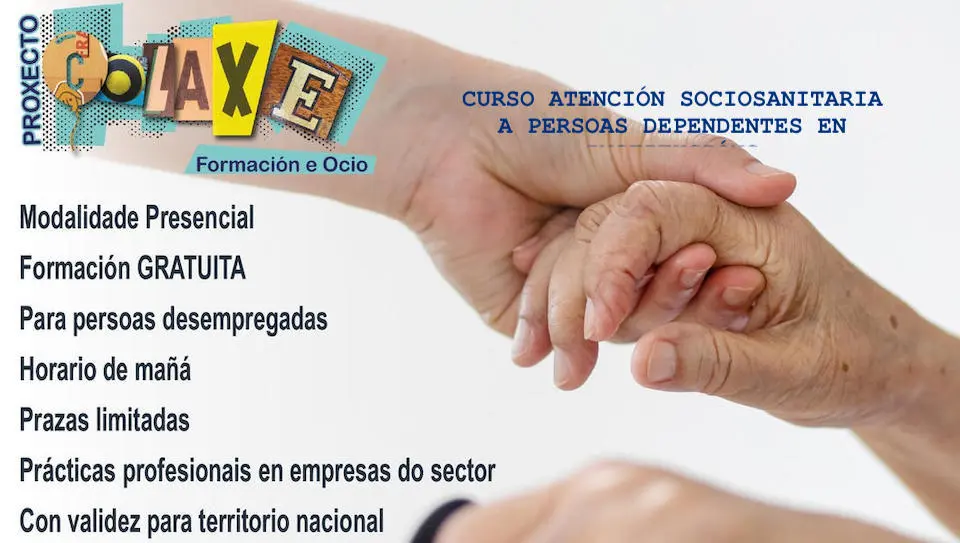 Novo curso gratuíto en Colaxe de Atención Sociosanitaria COLAXE