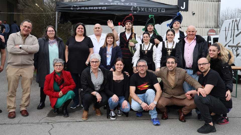 Festa do Pulpo en Lyss- co alcalde de Santa Comba