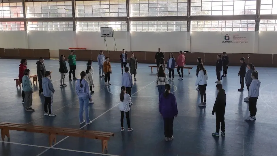 Sesion de danza con Escora en Zas