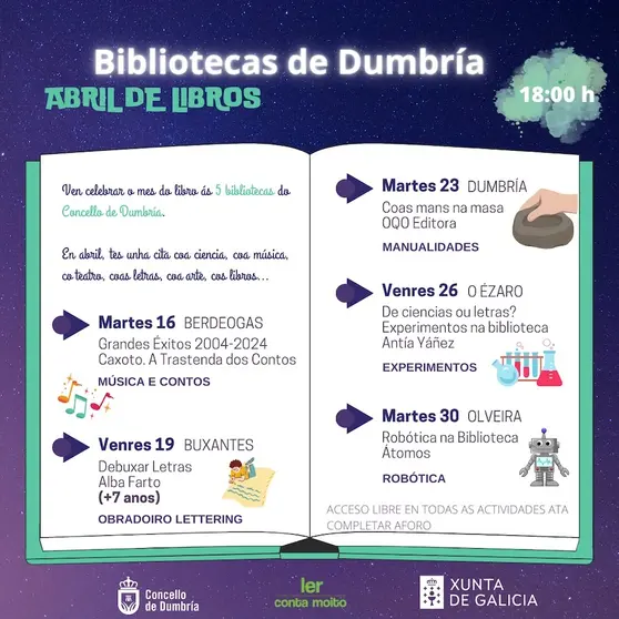 ABRIL DE LIBROS E LETRAS GALEGAS 2024 Dumbria