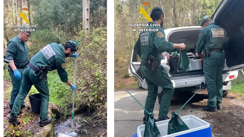 Garda Civil Seprona recurso rio vimianzo