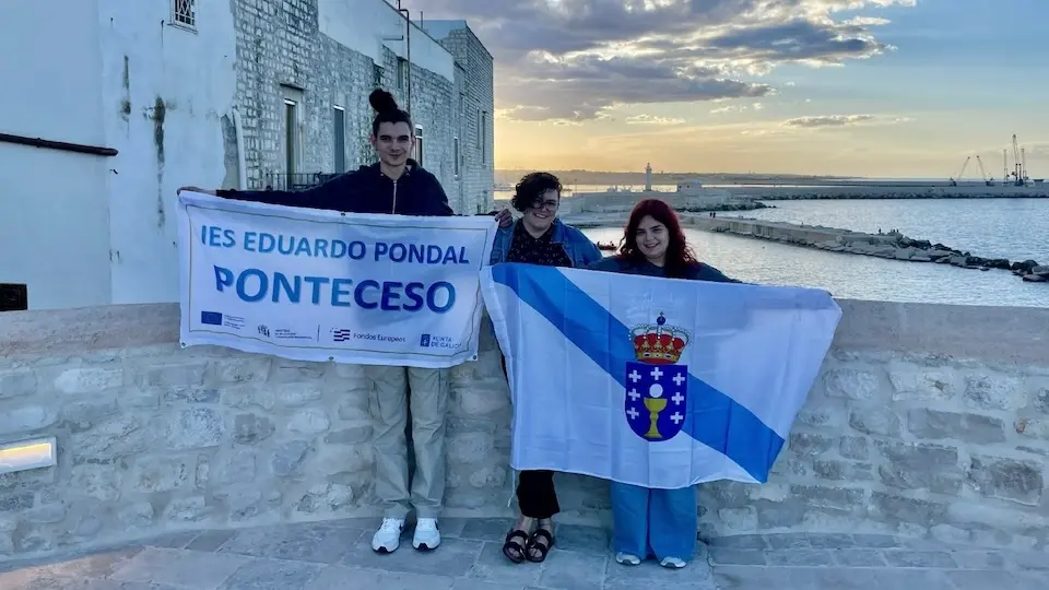 Alumnado do IES Eduardo Pondal de Erasmus en Bari