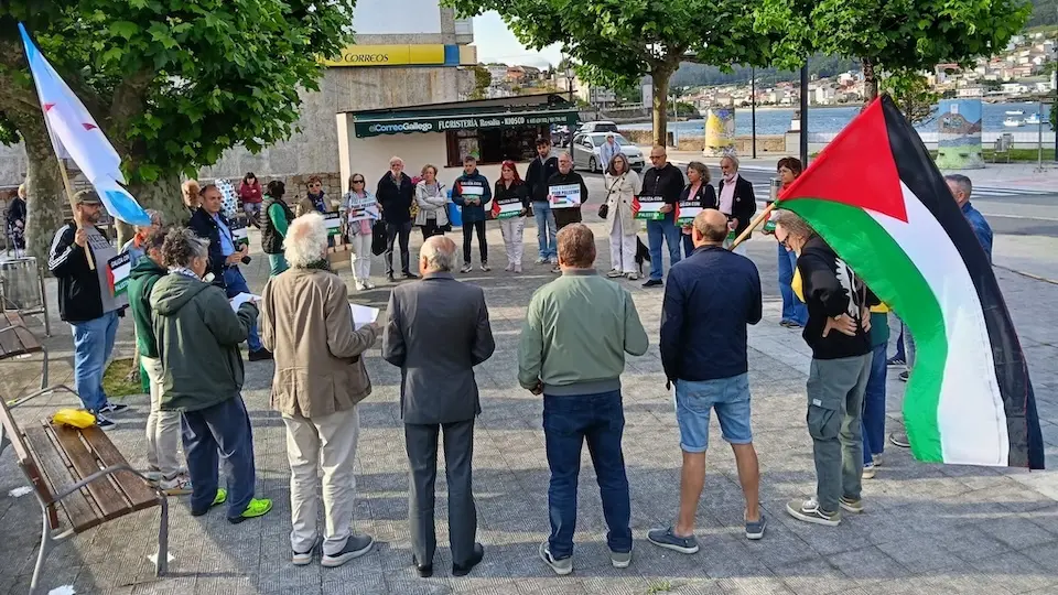 Concentración Palestina en Corcubion 2-6-25 