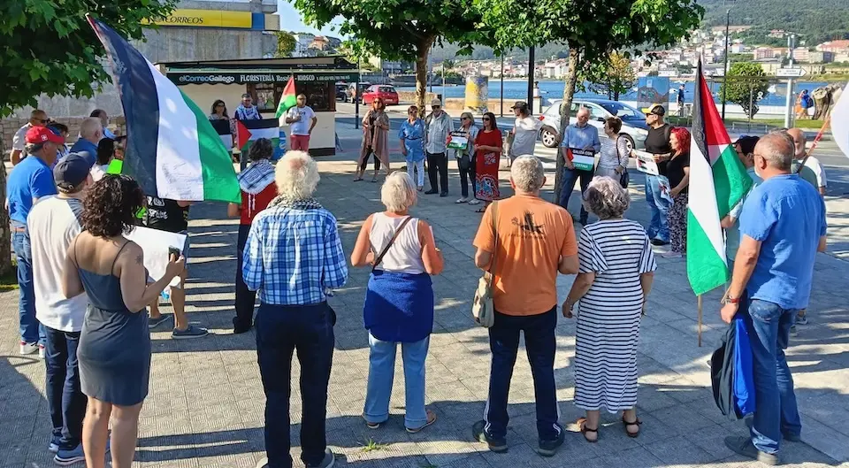 Concentración Palestina Corcubion 16-6-25