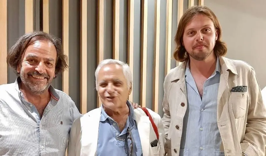 O presidente do ARGA, Juan Cruz, e Abraham Trillo