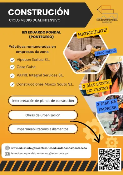 Ciclo Medio de Construcion no IES Ponteceso