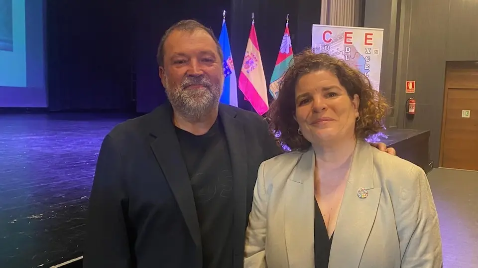 Francisco Caamano con Maria Rivas en Cee
