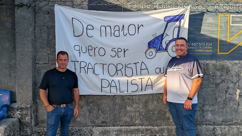 O palista David Rojo e o tractoristsa Rafa beres no Cairo