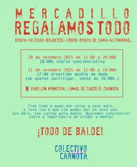 Mercadillo Regalamos todo