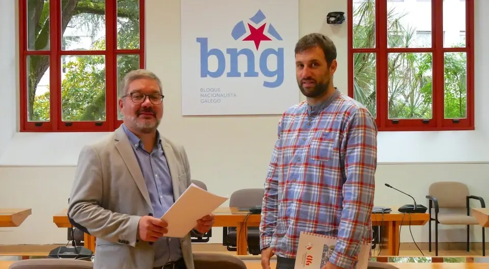 Oscar Insua, reunido con delegado da CIG na AEAT-SVA, Henrique del Río