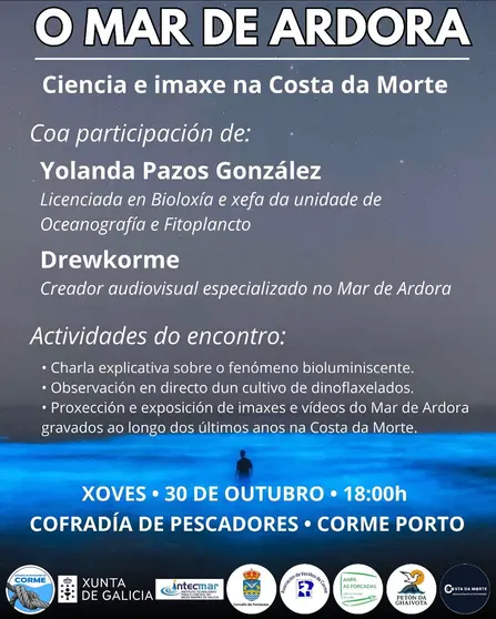 Xornadas ciencia e foto mar de ardora na Costa da Morte