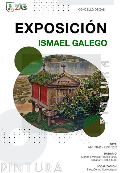 cartel expo Ismael Galego-Zas